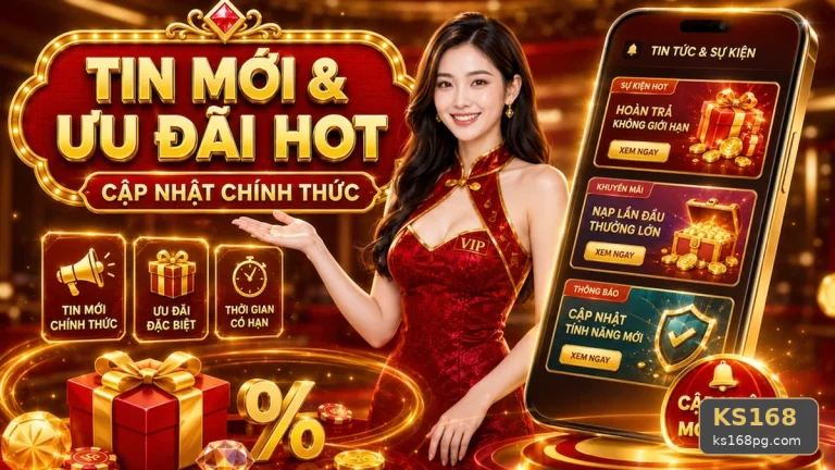 Tin Tức KS168 Tại ks168pg.com: Hướng Dẫn Người Mới Kiểm Tra Giao Diện Ưu Đãi Và Đọc Thông Tin Khuyến Mãi Để Có Trải Nghiệm Toàn Diện